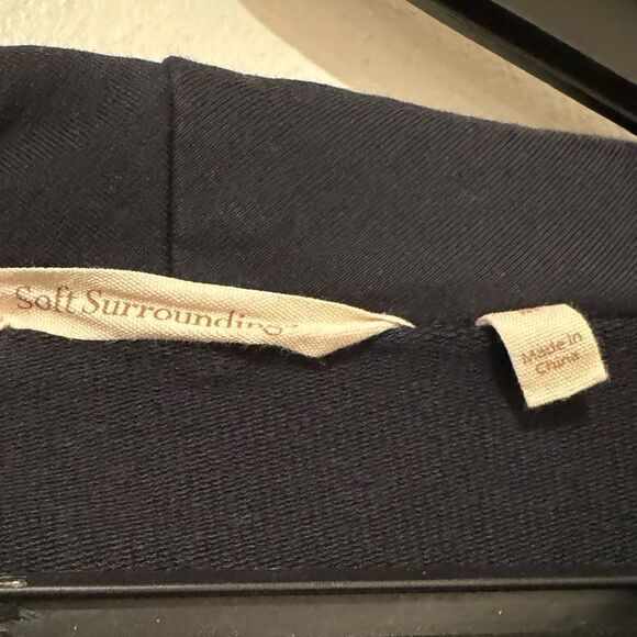 Soft Surroundings Valerie Cowl Neck Pullover French Terry Tunic Top Size Medium - Picture 5 of 6